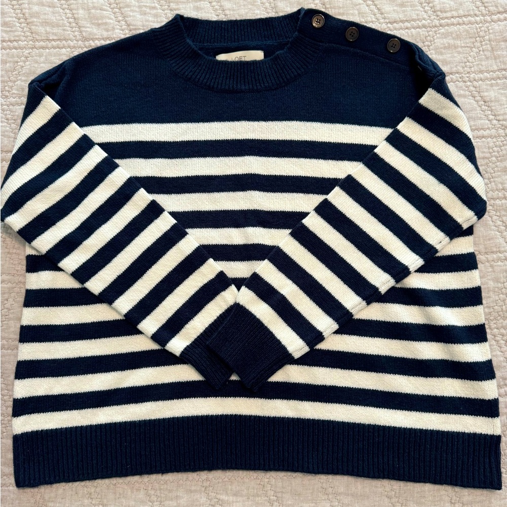 LOFT striped sweater